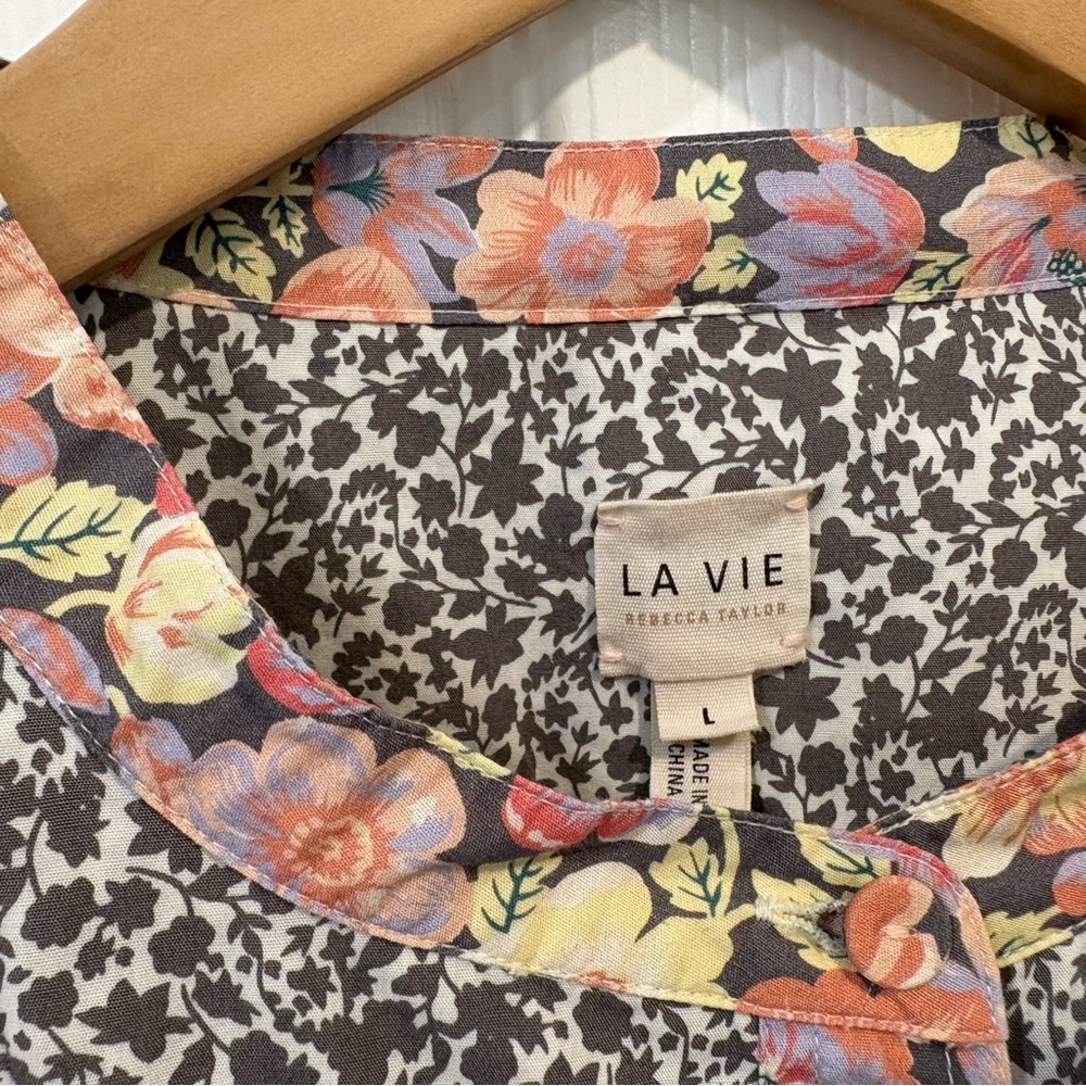 La Vie Mixed Print Blouse - Picture 2 of 4